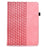 Tablet Case For iPad 10.2 (2020) / (2019) / Air 10.5 inch (2019) / Pro 10.5-inch (2017) Rotating Stand Building Block Imprinted Leather Cover - Pink - 7