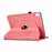 For iPad (2025)  /  10.9 (2022) Case Rotating Stand Building Block Imprinted Leather Tablet Cover - Pink - 4