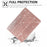 For iPad mini (2024)  /  (2021) Case Y-Fold Stand Glitter Leather TPU Acrylic Clear Tablet Cover - Rose Gold - 7