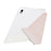 For iPad (2025)  /  10.9 (2022) Case Y-Fold Stand Glitter Leather TPU Acrylic Clear Tablet Cover - Rose Gold - 6