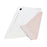 Tablet Case For Samsung Galaxy Tab S10 FE  /  S9 FE  /  S9 Y-Fold Stand Glitter Leather TPU Acrylic Clear Cover - Rose Gold - 5