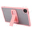 For Samsung Galaxy Tab A7 Lite 8.7-inch Case with Kickstand TPU + PC Skin-Touch Tablet Cover - Pink - 2