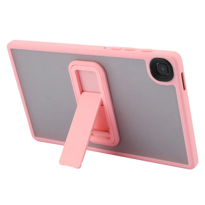 For Samsung Galaxy Tab A7 Lite 8.7-inch Case with Kickstand TPU + PC Skin-Touch Tablet Cover - Pink - 2