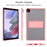 For Samsung Galaxy Tab A7 Lite 8.7-inch Case with Kickstand TPU + PC Skin-Touch Tablet Cover - Pink - 5