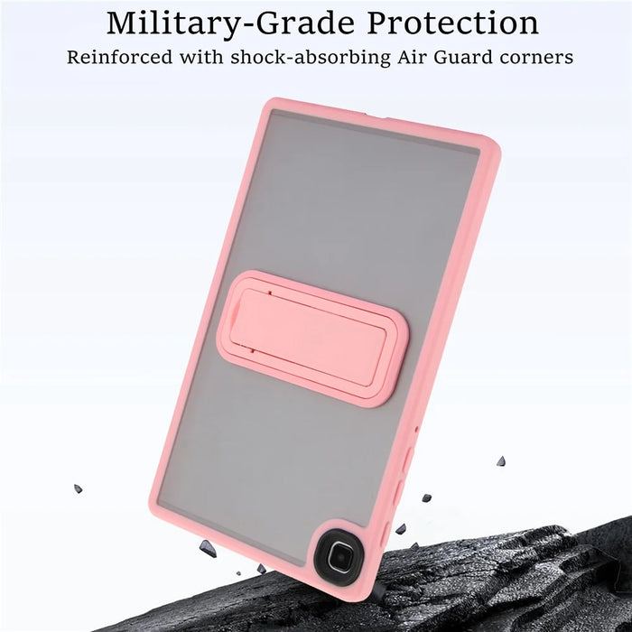 For Samsung Galaxy Tab A7 Lite 8.7-inch Case with Kickstand TPU + PC Skin-Touch Tablet Cover - Pink - 6