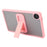 For Samsung Galaxy Tab A9 Case with Kickstand TPU + PC Skin-Touch Tablet Cover - Pink - 2