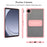 For Samsung Galaxy Tab A9 Case with Kickstand TPU + PC Skin-Touch Tablet Cover - Pink - 5