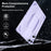 For Samsung Galaxy Tab A9+ Case Anti Drop Clear TPU Tablet Cover - Transparent Purple - 3