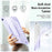For Samsung Galaxy Tab A9+ Case Anti Drop Clear TPU Tablet Cover - Transparent Purple - 5