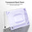For Samsung Galaxy Tab A9+ Case Anti Drop Clear TPU Tablet Cover - Transparent Purple - 6