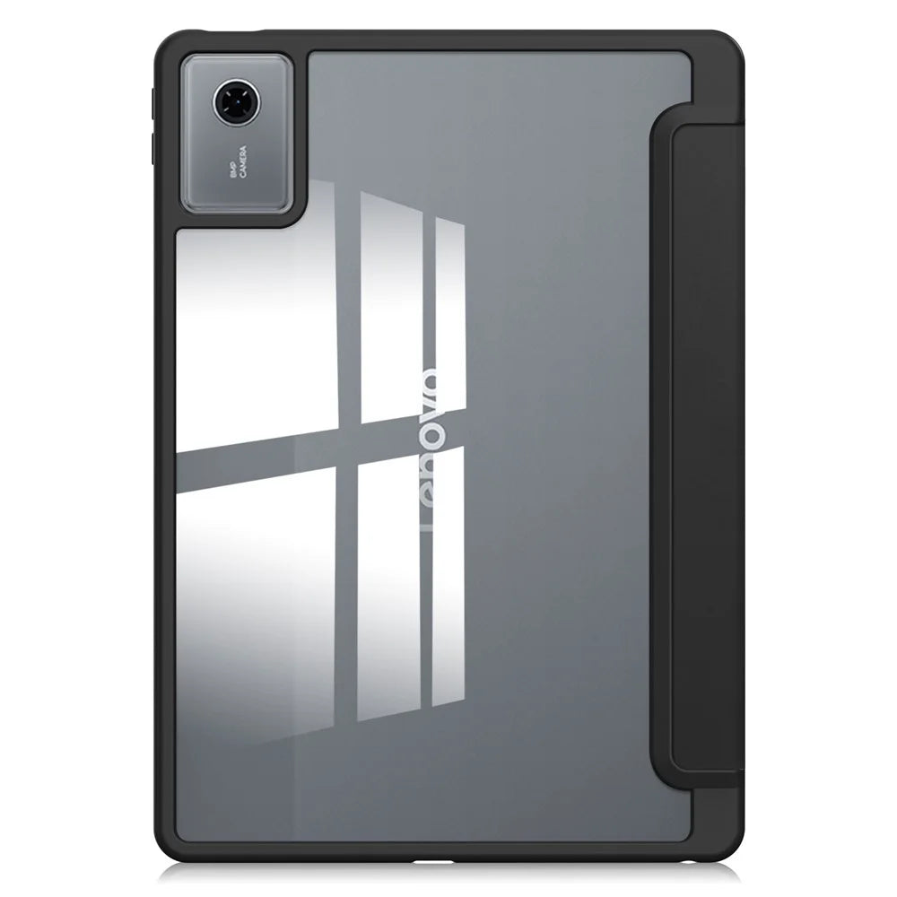 For Lenovo Tab K11 Gen 2 / Idea Tab / Xiaoxin Pad 11 2025 Case Clear Acrylic Leather Tablet Cover Support Auto Sleep  /  Wake - Black - 7