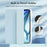 Tablet Case with Side Pencil Slot for iPad Pro 11 (2022) / (2021) / (2020) / (2018) Acrylic + TPU + PU Leather Flip Cover - Sky Blue - 4
