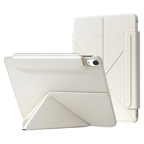 For iPad Air 11 (2026) / (2025) / (2024) Case Double-Sided Magnetic Closure Leather Smart Tablet Cover - White - 1