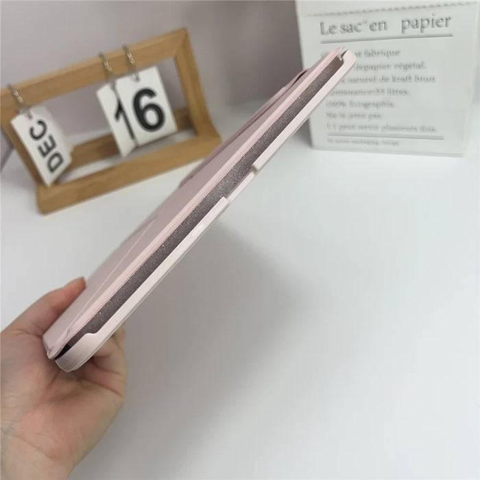 For iPad Pro 11 (2025) / 11 (2024) Case Double-Sided Magnetic Closure Leather Smart Tablet Cover - Pink - 7