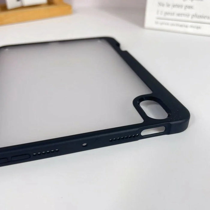 For iPad mini (2024) / (2021) Case Acrylic + PC Matte Tablet Cover with Pencil Holder - Black - 6