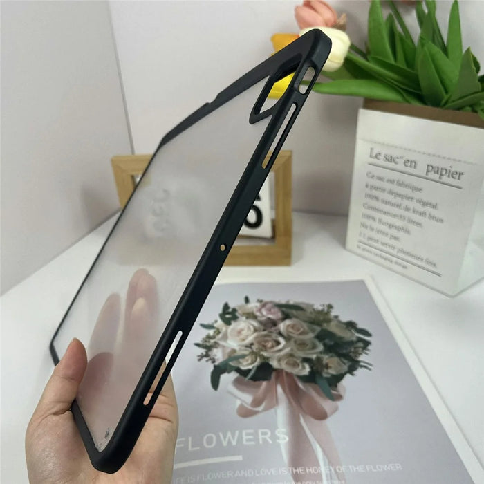For iPad Pro 13 (2025) / 13 (2024) Case Acrylic + PC Matte Tablet Cover with Pencil Holder - Black - 2