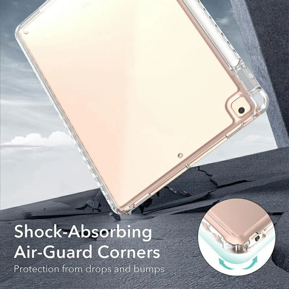 Tablet Case For iPad 10.2 (2021) / (2020) / (2019) / Air 10.5 inch (2019) / Pro 10.5-inch (2017) , Corner Protection Clear Acrylic + TPU Cover - 4