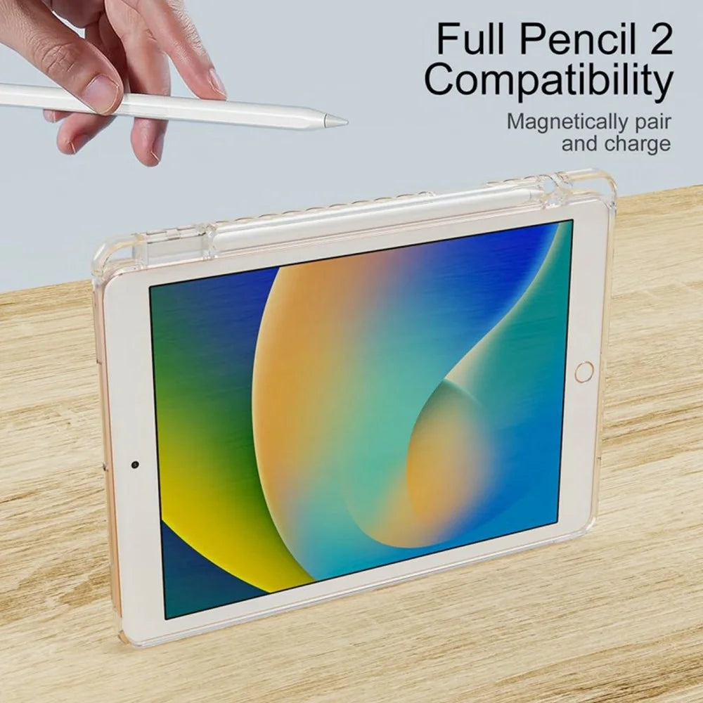 Tablet Case For iPad 10.2 (2021) / (2020) / (2019) / Air 10.5 inch (2019) / Pro 10.5-inch (2017) , Corner Protection Clear Acrylic + TPU Cover - 6