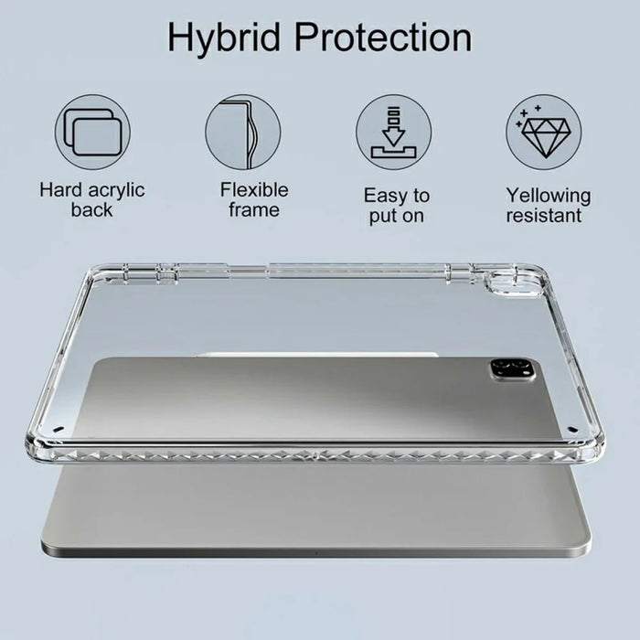 For iPad Pro 11 (2025) / 11 (2024) Case Corner Protection Clear Acrylic + TPU Tablet Cover - 6