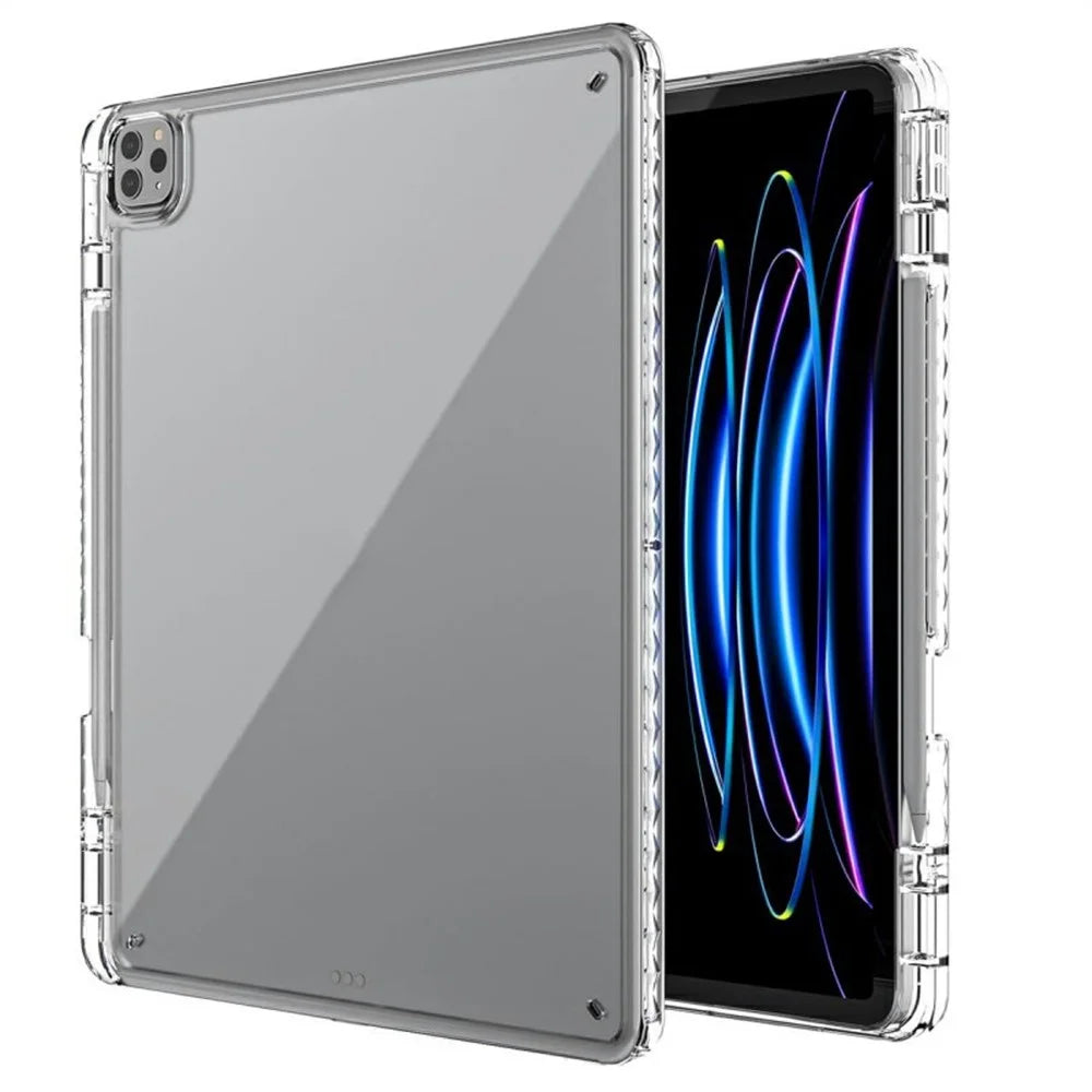 For iPad Pro 13 (2025) / 13 (2024) Case Corner Protection Clear Acrylic + TPU Tablet Cover - 1
