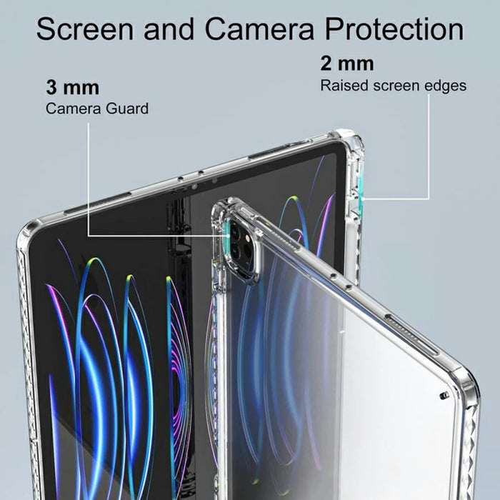 For iPad Pro 13 (2025) / 13 (2024) Case Corner Protection Clear Acrylic + TPU Tablet Cover - 6