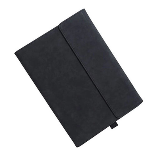 Tablet Case For Microsoft Surface Pro 7  /  6  /  5  /  4 Magnetic Clasp Folding Stand PU Leather Cover - Black - 1