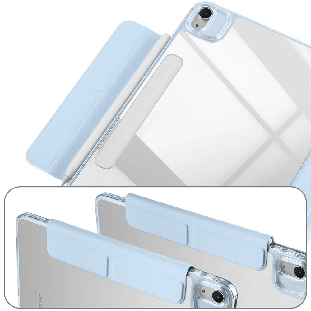 Magnetic PU TPU Acrylic Stand Tablet Case For iPad Air 11 (2026) / (2025) / (2024) / Air (2022) / (2020) / Pro 11 (2022) / (2021) / (2020) / (2018) - Baby Blue - 6