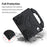 For iPad mini (2024)  /  (2021) Case Ultra-Soft EVA Thumb Kickstand Tablet Cover - Black - 3