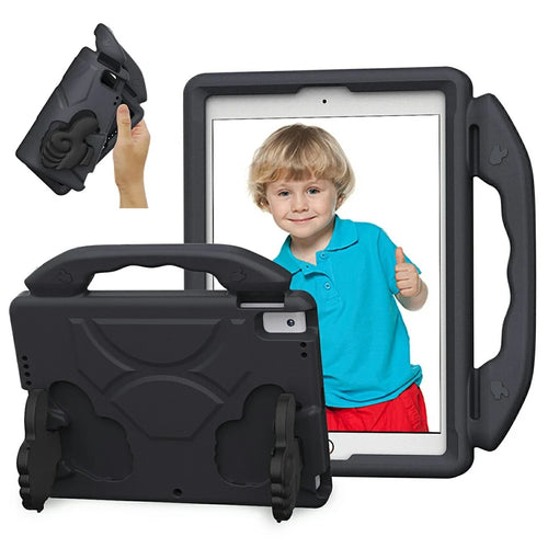 Ultra-Soft EVA Case For iPad 10.2 (2021)  /  (2020)  /  (2019)  /  Air 10.5 inch (2019) Thumb Kickstand Tablet Cover - Black - 1