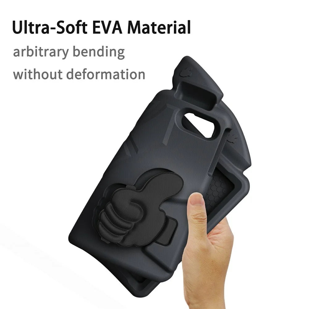 Ultra-Soft EVA Case For iPad (2025)  /  Air 11 (2025)  /  (2024)  /  10.9 (2022) Thumb Kickstand Tablet Cover - Black - 6