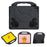 Ultra-Soft EVA Thumb Kickstand Tablet Case For iPad Air 13 (2026) / (2025) / (2024) / Pro 13 (2025) / 13 (2024) / Pro 12.9 (2022) / (2021) / (2020) / (2018) - Black - 2