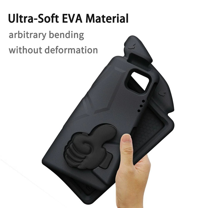 Ultra-Soft EVA Thumb Kickstand Tablet Case For iPad Air 13 (2026) / (2025) / (2024) / Pro 13 (2025) / 13 (2024) / Pro 12.9 (2022) / (2021) / (2020) / (2018) - Black - 6