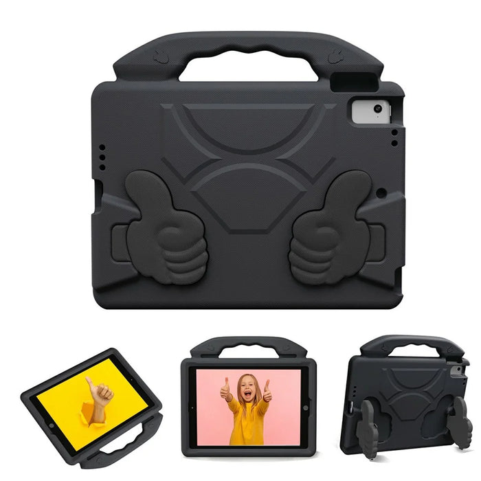 Ultra-Soft EVA Case For iPad 9.7-inch (2018)  /  (2017)  /  Air 2  /  Air (2013) Thumb Kickstand Tablet Cover - Black - 2
