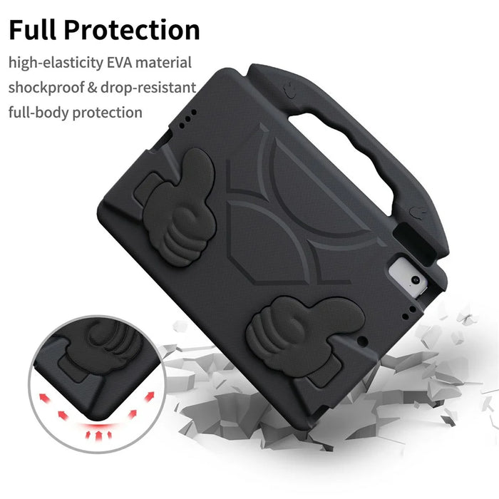 Ultra-Soft EVA Case For iPad 9.7-inch (2018)  /  (2017)  /  Air 2  /  Air (2013) Thumb Kickstand Tablet Cover - Black - 3