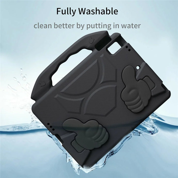 Ultra-Soft EVA Case For iPad 9.7-inch (2018)  /  (2017)  /  Air 2  /  Air (2013) Thumb Kickstand Tablet Cover - Black - 5