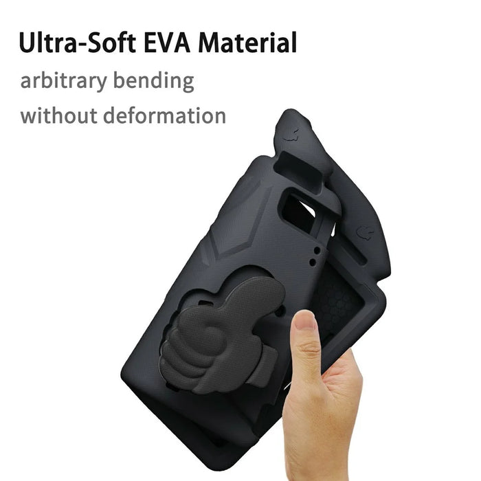 Ultra-Soft EVA Case For iPad 9.7-inch (2018)  /  (2017)  /  Air 2  /  Air (2013) Thumb Kickstand Tablet Cover - Black - 6