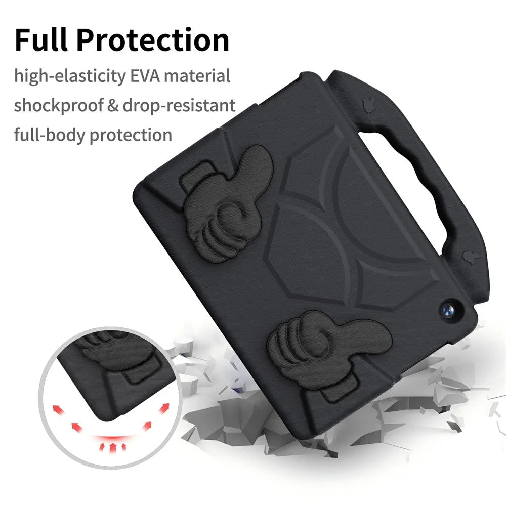 For Lenovo Tab M10 TB-X605F  /  TB-X505 Case Ultra-Soft EVA Thumb Kickstand Tablet Cover - Black - 3