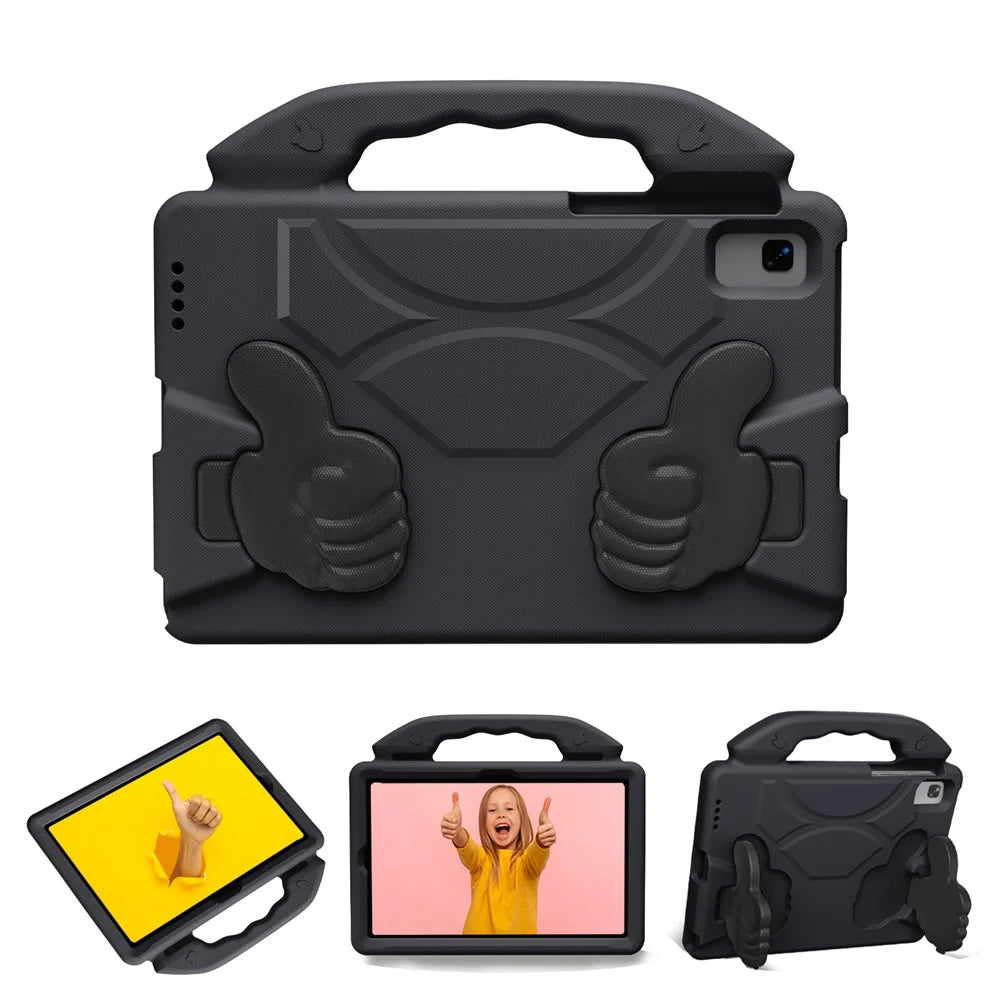 EVA Tablet Case For Samsung Galaxy Tab S6 Lite (2024)  /  (2020)  /  Tab A7 10.4 (2022)  /  (2020)  /  S5e SM-T720  /  S6  /  Lenovo M10 Plus - Black - 2