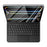 For iPad Pro 11 (2025) / (2024) Smart Pogo Pin Direct Connection Keyboard (Russian Layout) + Leather Tablet Case - Black - 3