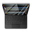 For iPad Pro 11 (2025) / (2024) Smart Pogo Pin Direct Connection Keyboard (Arabic Layout) + Leather Tablet Case - Black - 3