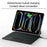 For iPad Pro 13 (2025) / 13 (2024) Smart Pogo Pin Direct Connection Keyboard + Leather Tablet Case - Black - 3