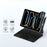 For iPad Pro 13 (2025) / 13 (2024) Smart Pogo Pin Direct Connection Keyboard + Leather Tablet Case - Black - 5