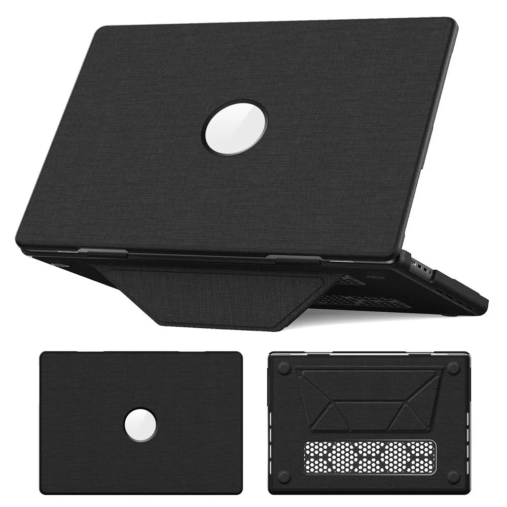 Kickstand Case for MacBook Pro 16 inch (2026) A3429 A3428 / (2025) A3186 A3403 / (2024) A2991 / (2023) A2780 / (2021) A2485 Laptop Cover - Black - 1