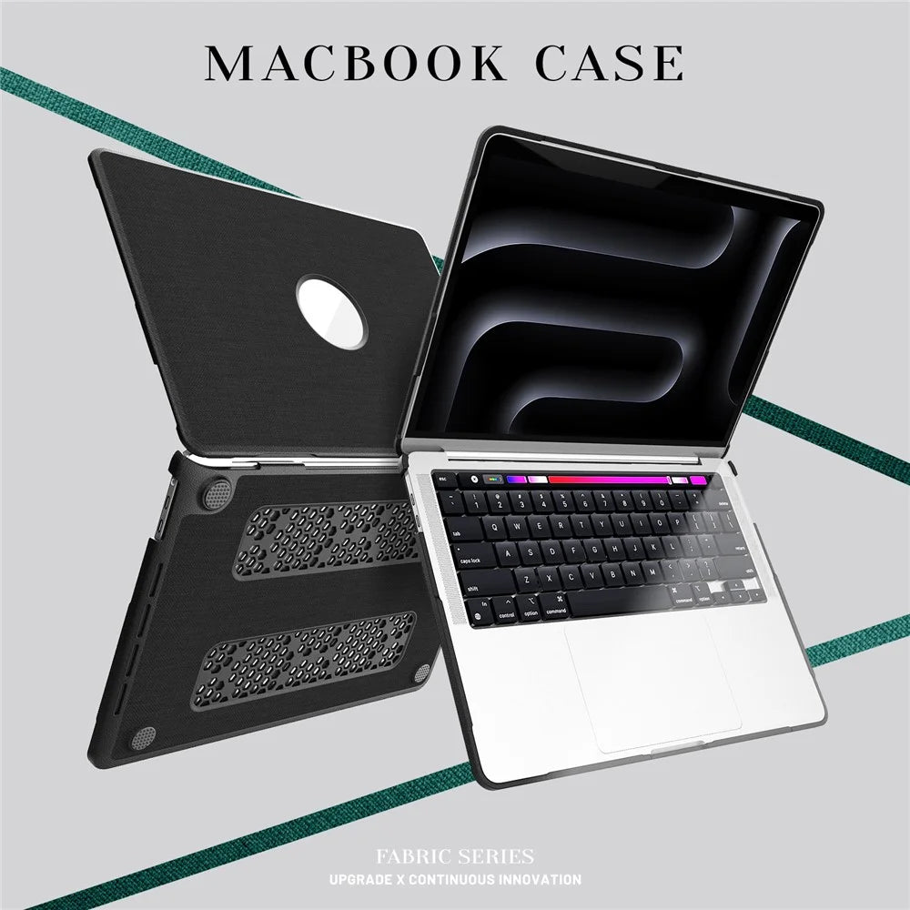 Laptop Case for MacBook Pro 13 inch (2020) / (2019) / (2018) / (2017) / (2016) A1706 / A1708 / A1989 / A2159 / A2338 / A2289 / A2251 Protective Cover - Black - 4
