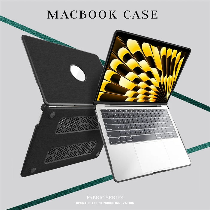 Laptop Case for MacBook Air 13 inch (2020) /  (2018) (A2337 M1 A2179 A1932) Protective Cover - Black - 4