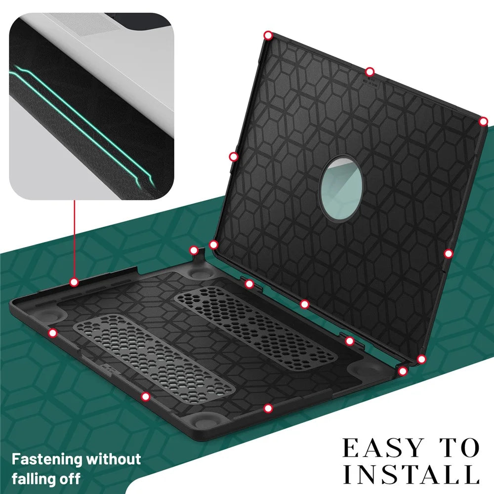 Laptop Case for MacBook Pro 14 inch (2026) A3427 A3426 / (2025) A3434 A3112 A3185 A3401 / (2024) A2918 A2992 / (2023) A2779 / (2022) / (2021) A2442 Protective Cover - Black - 7
