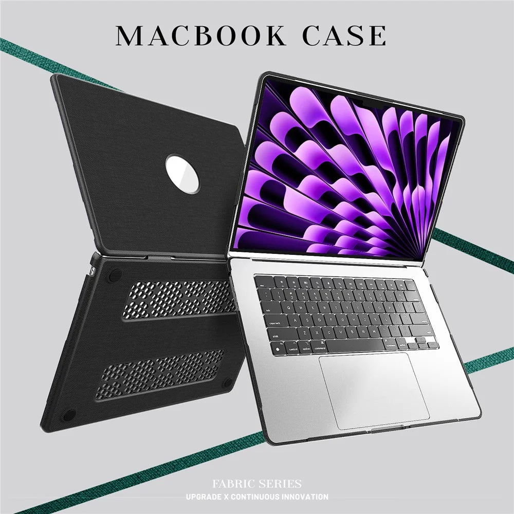 Laptop Case for MacBook Air 15 inch (2026) A3448 / (2025) A3241 / (2024) A311 / (2023) A2941 Protective Cover - Black - 4