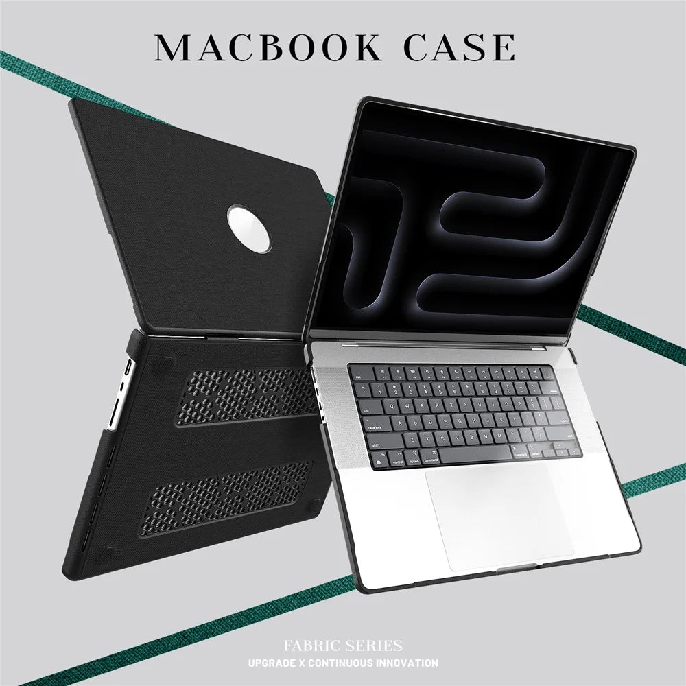 Laptop Case for MacBook Pro 16 inch (2026) A3429 A3428 / (2025) A3186 A3403 / (2024) A2991 / (2023) A2780 / (2021) A2485 Protective Cover - Black - 4