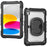 For iPad (2025) / iPad 10.9 (2022) Case Ring Kickstand PC + Silicone Shockproof Tablet Cover - 3