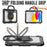 For iPad (2025) / iPad 10.9 (2022) Case Ring Kickstand PC + Silicone Shockproof Tablet Cover - 5